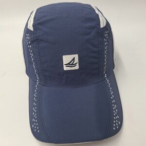 Sperry Top-Sider Hat Adjustable Clip STS35‎ Panel Sailing Boat Blue White Fish